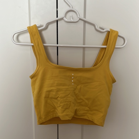 Yellow sports bra/mini tank - Picture 3 of 3
